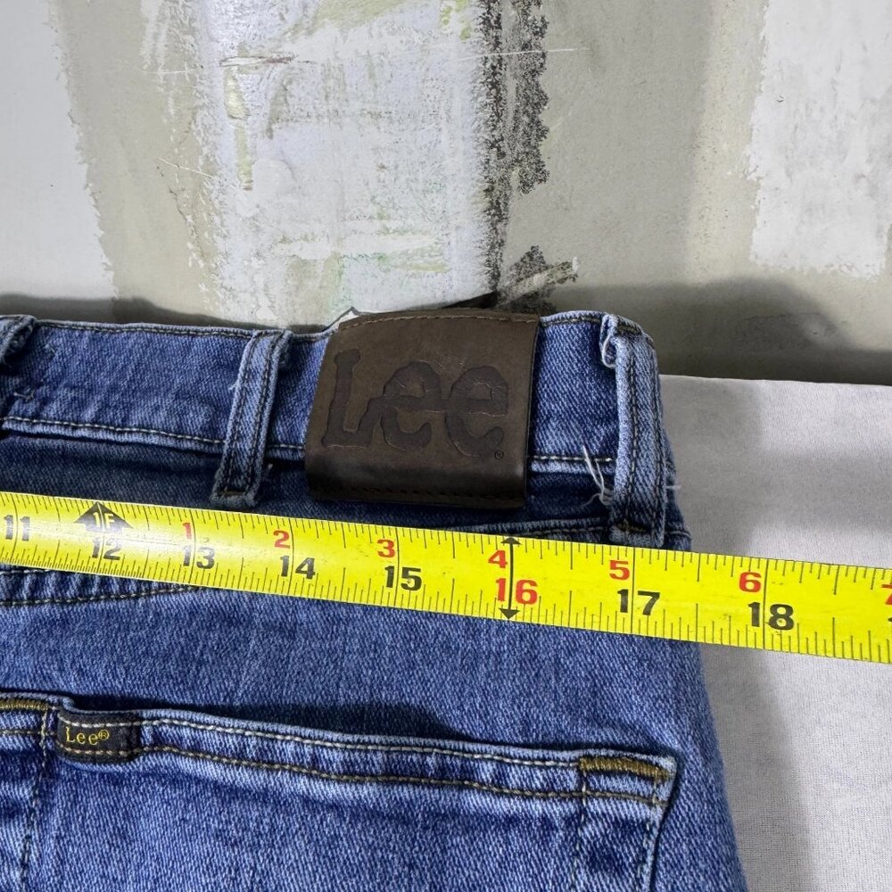 Lee Premium Select Straight Jeans Mens Blue Denim Regular Fit Classic Size 34x30 - Picture 14 of 16
